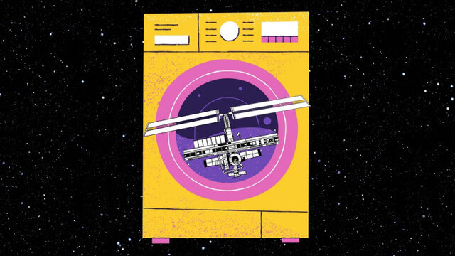 طراحی ماشین لباسشویی فضایی برای فضانوردان