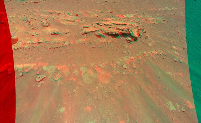 بالگرد نبوغ ناسا تصویری سه‌ بعدی از مریخ ثبت کرد