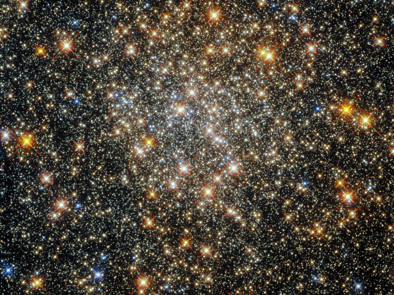میدان ستاره‌ای از خوشه Palomar 6 در نزدیکی مرکز کهکشان راه شیری