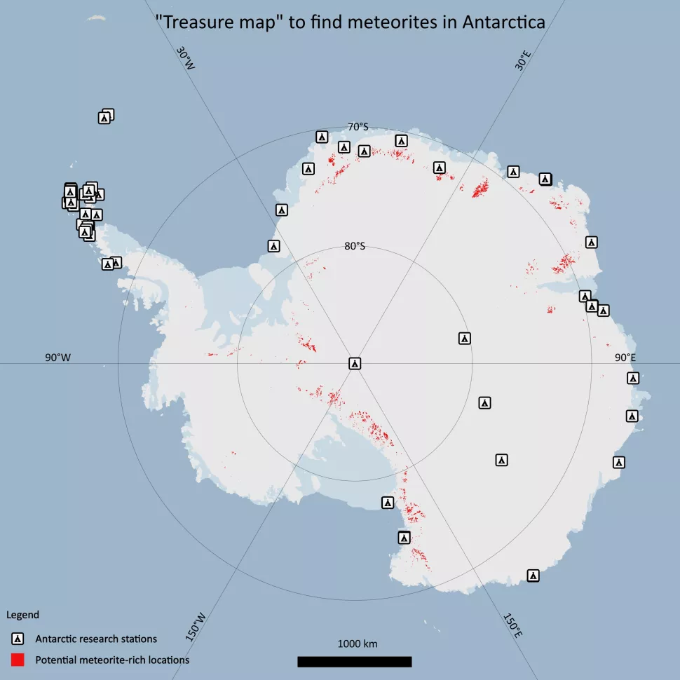 قطب جنوب کشف شهاب‌سنگ