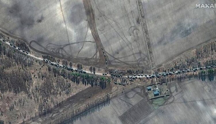تصویر ماهواره ای جنگ روسیه اوکراین