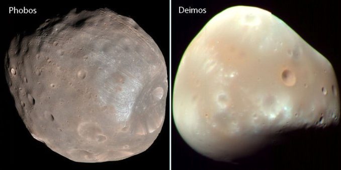 مریخ قمر فوبوس دیموس