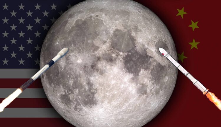 ماه قمر زمین چین آمریکا مسابقه فضایی