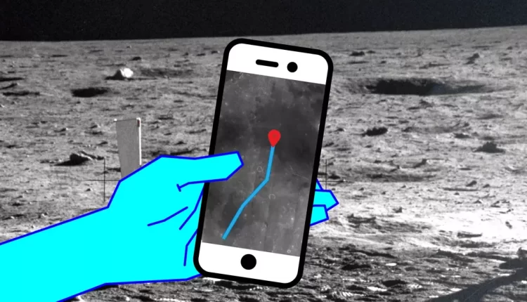 استفاده انسان از GPS در ماه