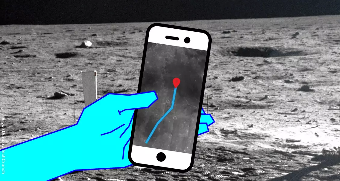 استفاده انسان از GPS در ماه