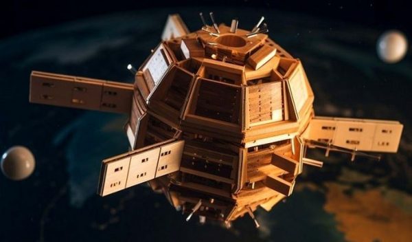 ماهواره چوبی در فضا