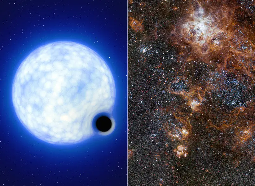 سامانه دوتایی به نام VFTS 243 در ابر ماژلانی بزرگ، متشکل از یک سیاهچاله و یک ستاره همراه گواه کار محققان است