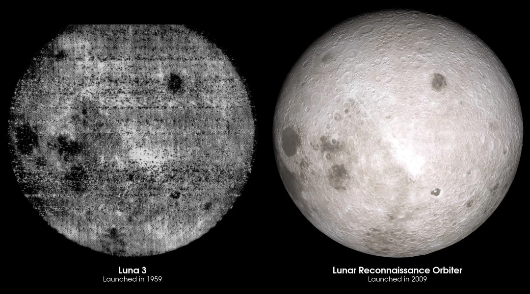 نیمه پنهان ماه به دلیل تفاوتش با سمت رو به زمین، از سال ۱۹۵۹ که برای اولین بار در تصاویر سیاه و سفید ثبت شده توسط فضاپیمای لونا ۳ (Luna 3) روسیه مشاهده شد، برای دانشمندان جذاب بوده است.