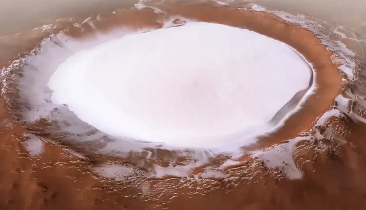 کشف حداقل 150 هزار تن یخ آب در مریخ