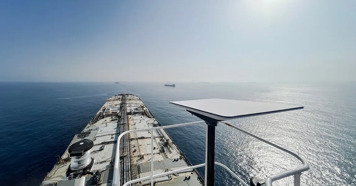 آنتن استارلینک در کشتی